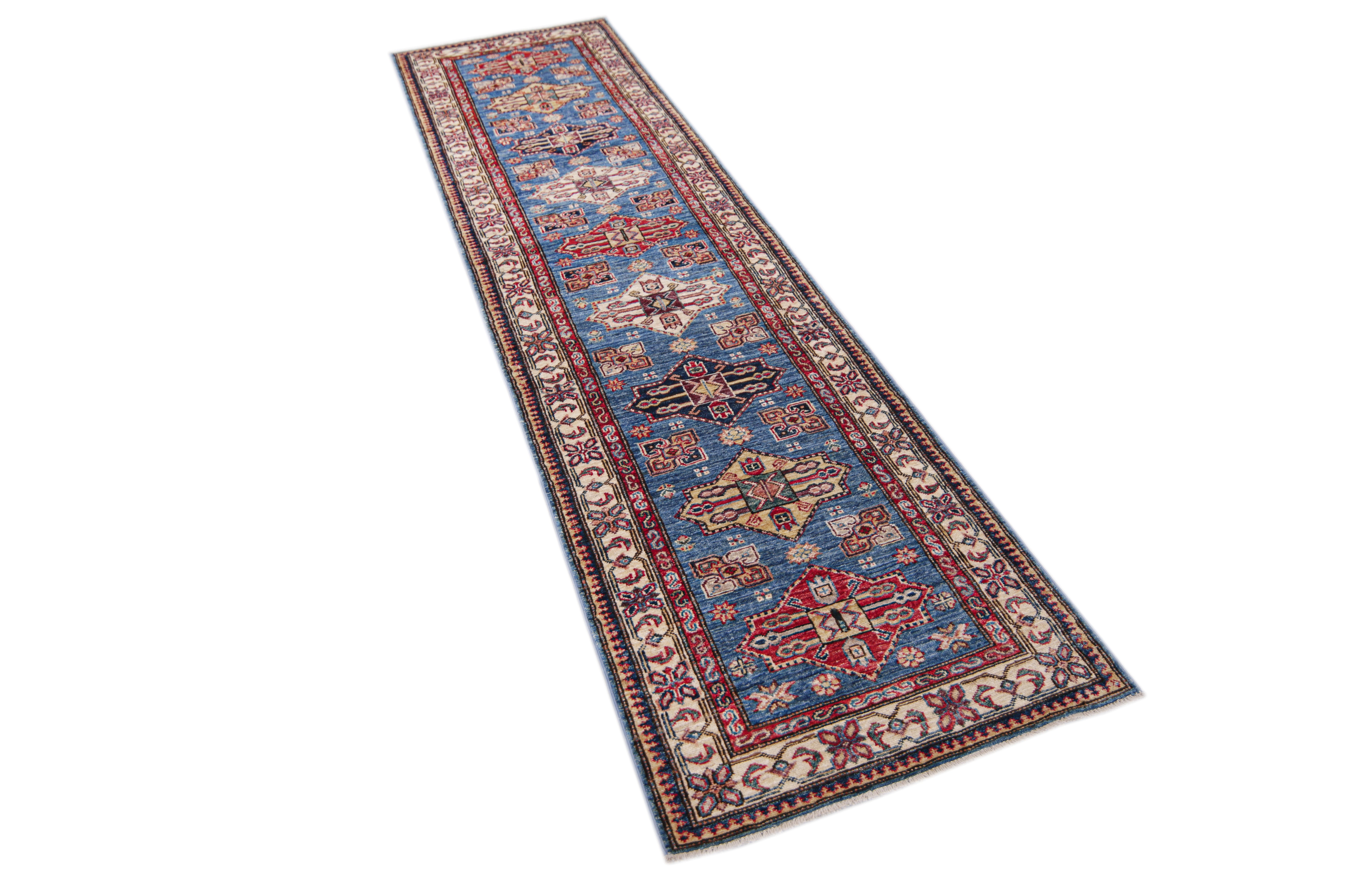 Supreme Kazak Blue Rug PC 57524 - 2.95m X 0.80m