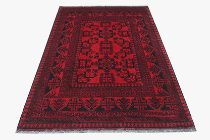 Khal Mohamadi Red Rug PC 57077 - 1.48m X 1.00m