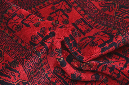 Khal Mohamadi Red Rug PC 57077 - 1.48m X 1.00m