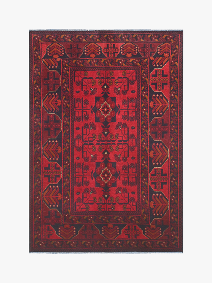 Khal Mohamadi Red Rug PC 57080 - 1.48m X 1.00m