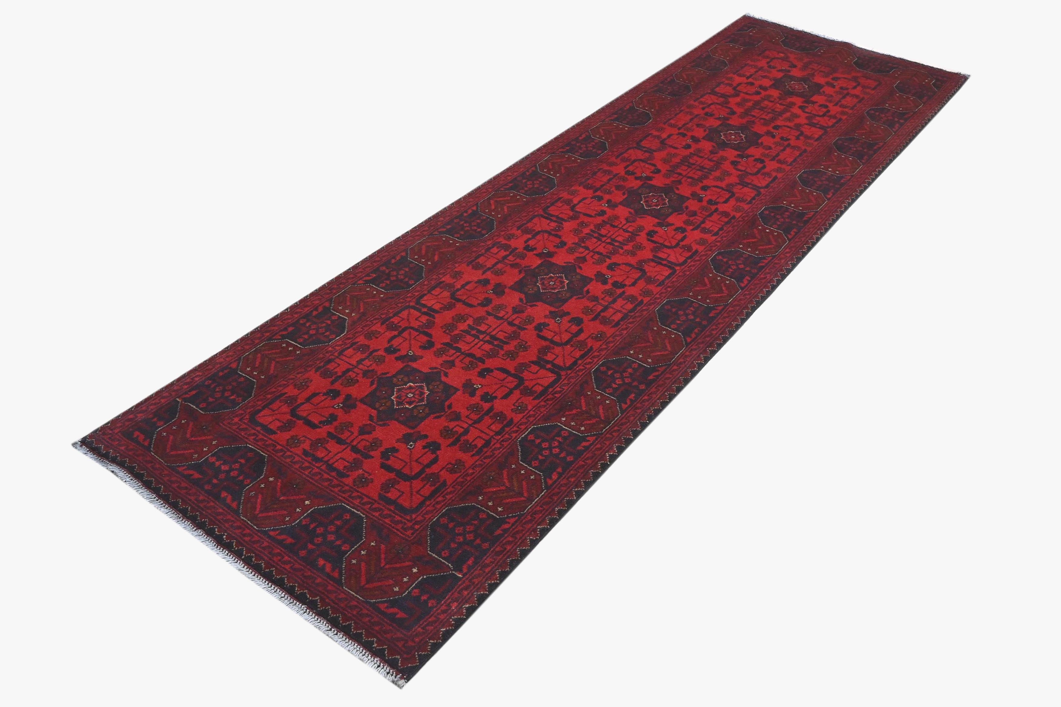 Khal Mohammadi Red Rug PC 57752 - 2.88m X 0.84m