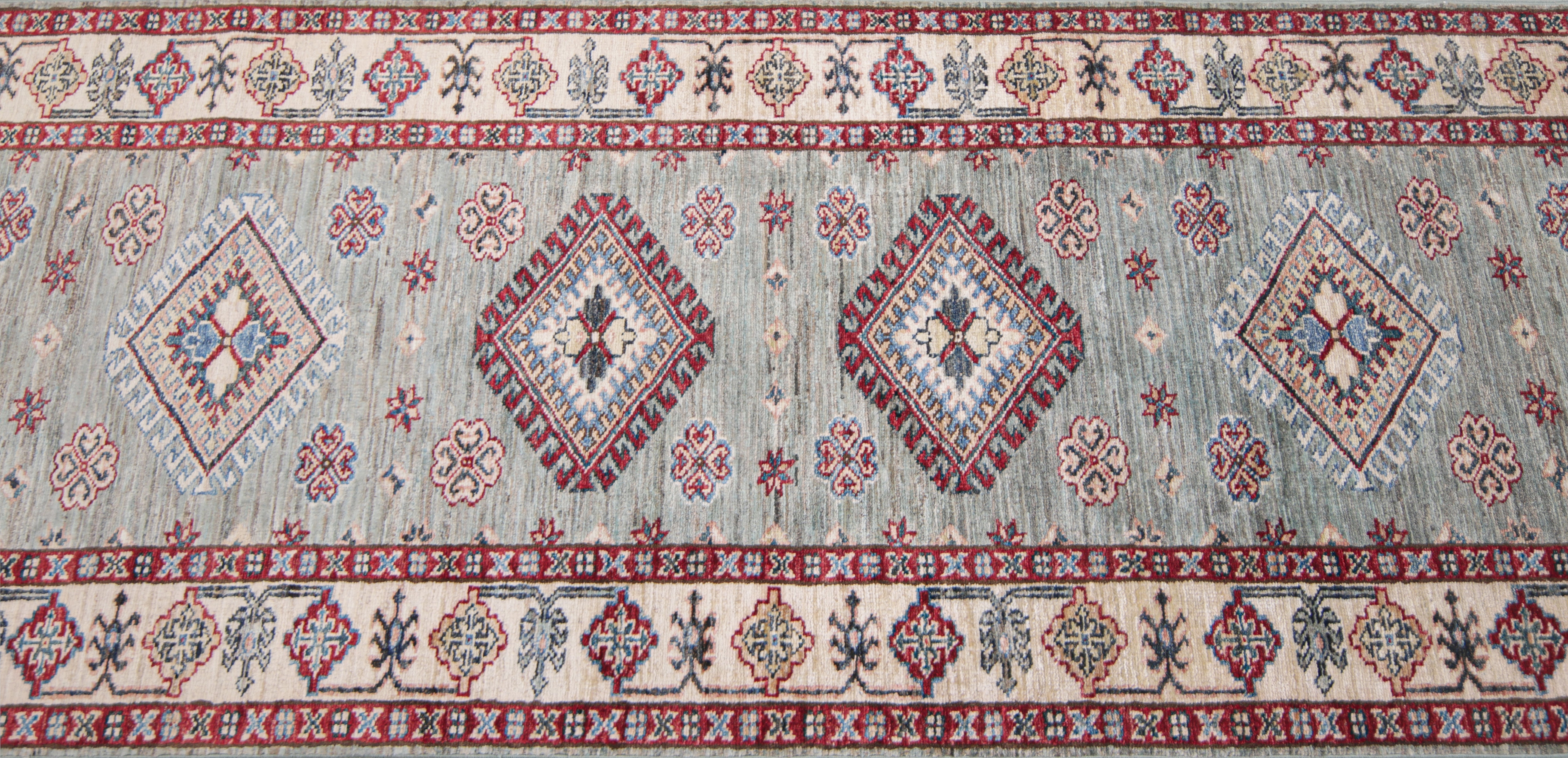 Supreme Kazak Green Rug PC 57528 - 2.48m X 0.78m