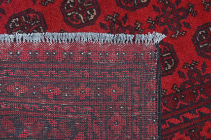 Red Afghan Red Rug PC 57762 - 2.63m X 1.62m