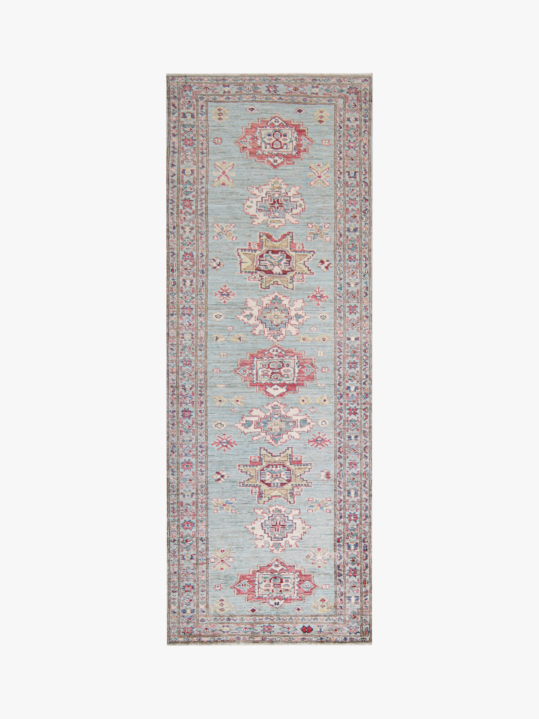 Supreme Kazak Green Rug PC 57530 - 2.37m X 0.82m