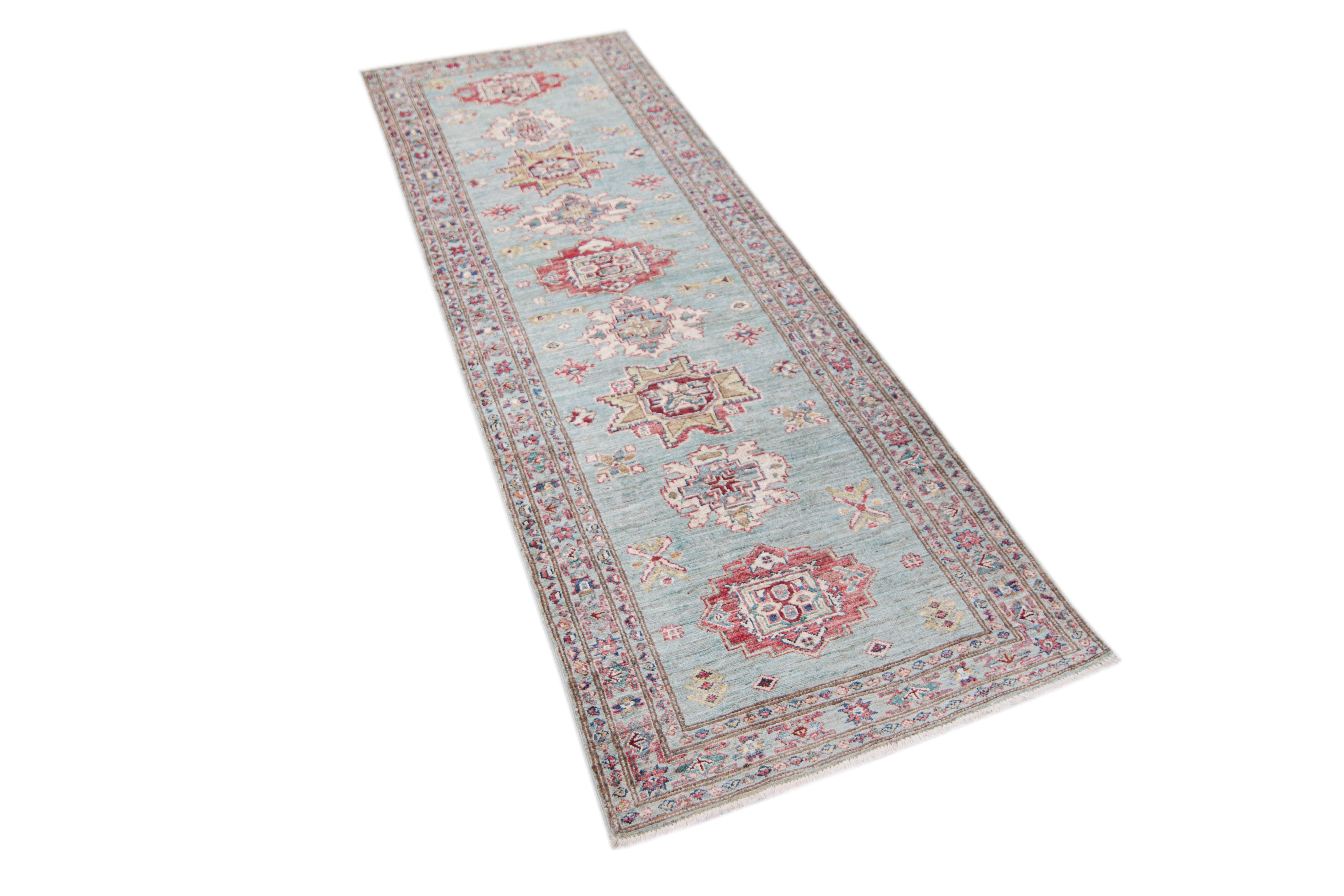 Supreme Kazak Green Rug PC 57530 - 2.37m X 0.82m
