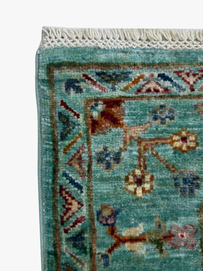 Sultani Green Rug PC 57416 - 1.53m X 1.01m