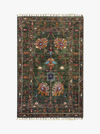 Sultani Green Rug PC 57417 - 1.30m X 0.80m
