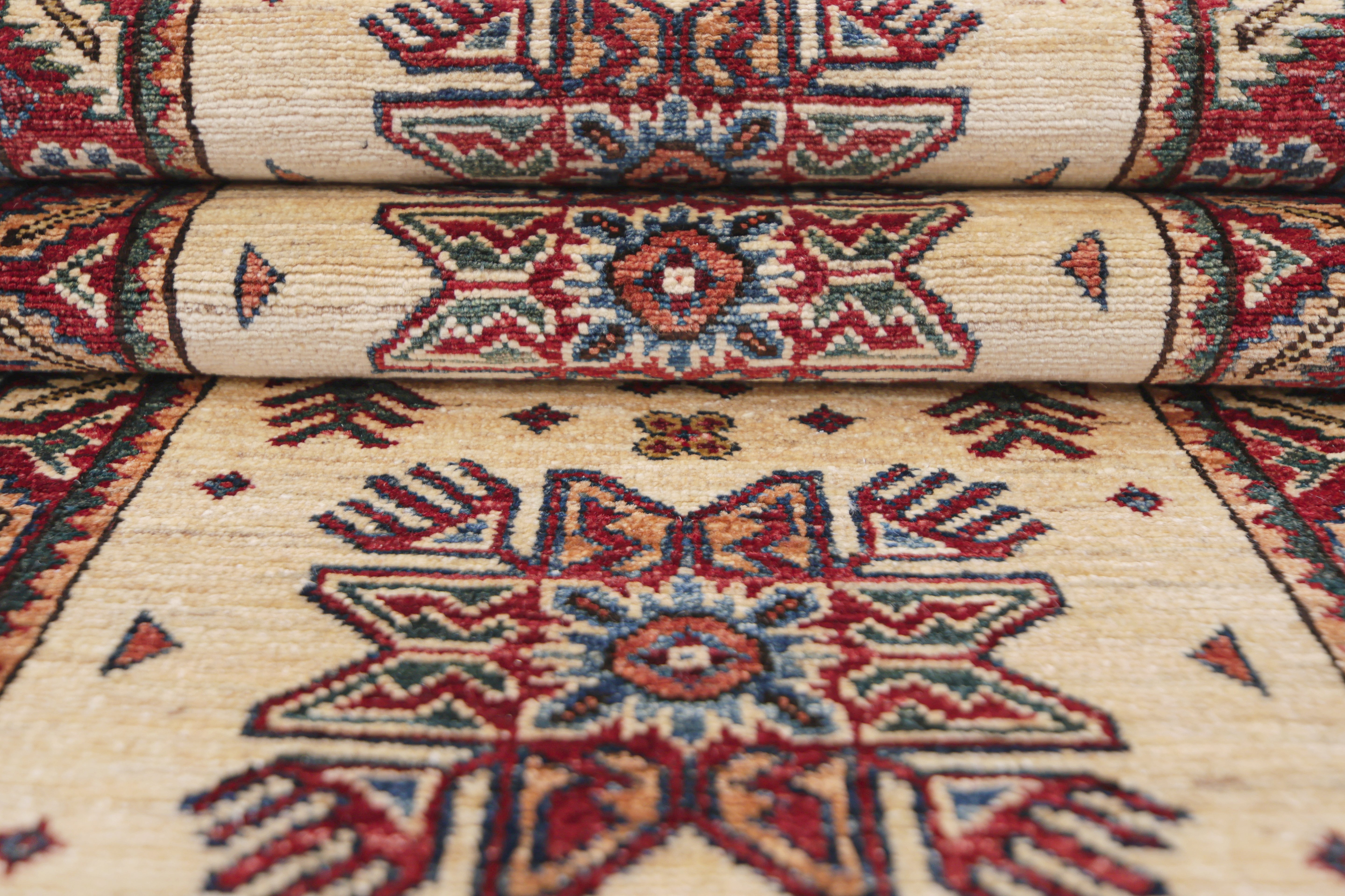 Supreme Kazak Ivory Rug PC 57535 - 1.82m X 0.59m