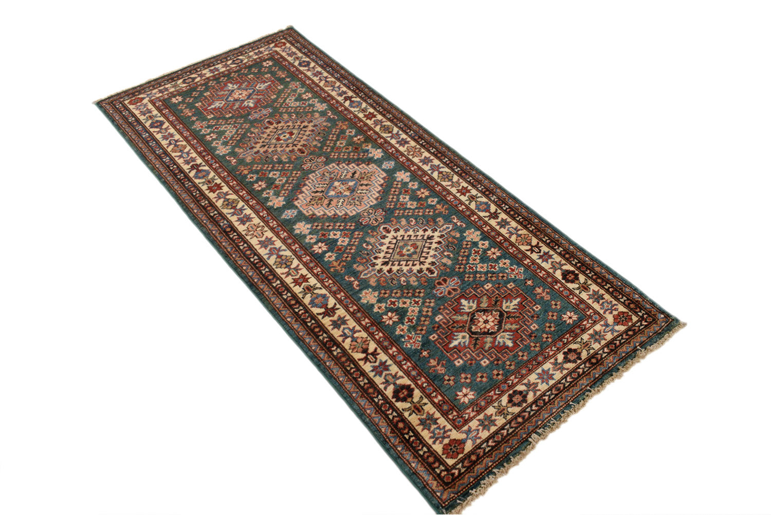 Supreme Kazak Green Rug PC 54300 - 1.80m X 0.74m