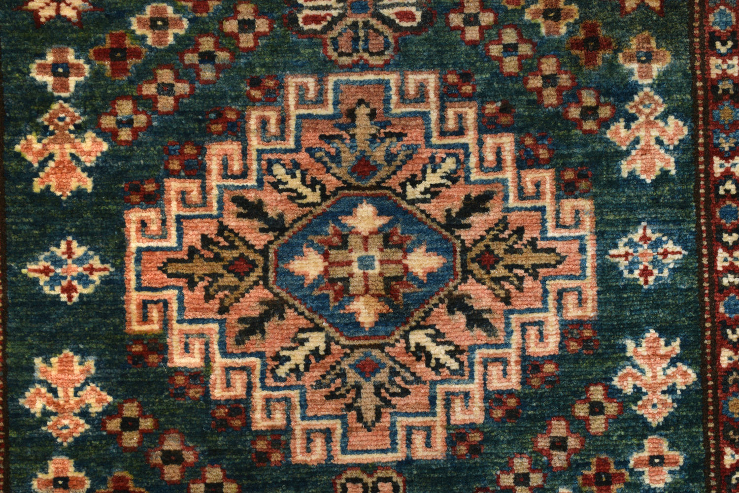 Supreme Kazak Green Rug PC 54300 - 1.80m X 0.74m