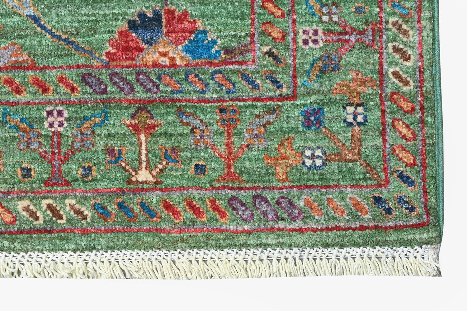Sultani Green Rug PC 53847 - 1.24m X 0.80m