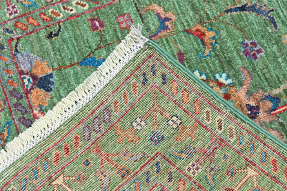 Sultani Green Rug PC 53847 - 1.24m X 0.80m