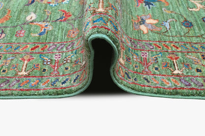 Sultani Green Rug PC 53847 - 1.24m X 0.80m