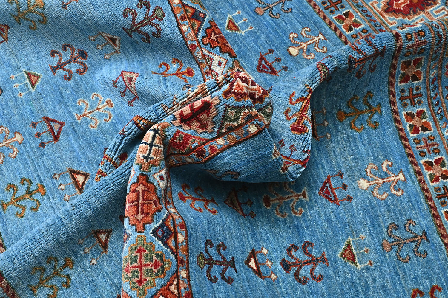 Khurjeen Blue Rug PC 53807 - 2.05m X 1.55m