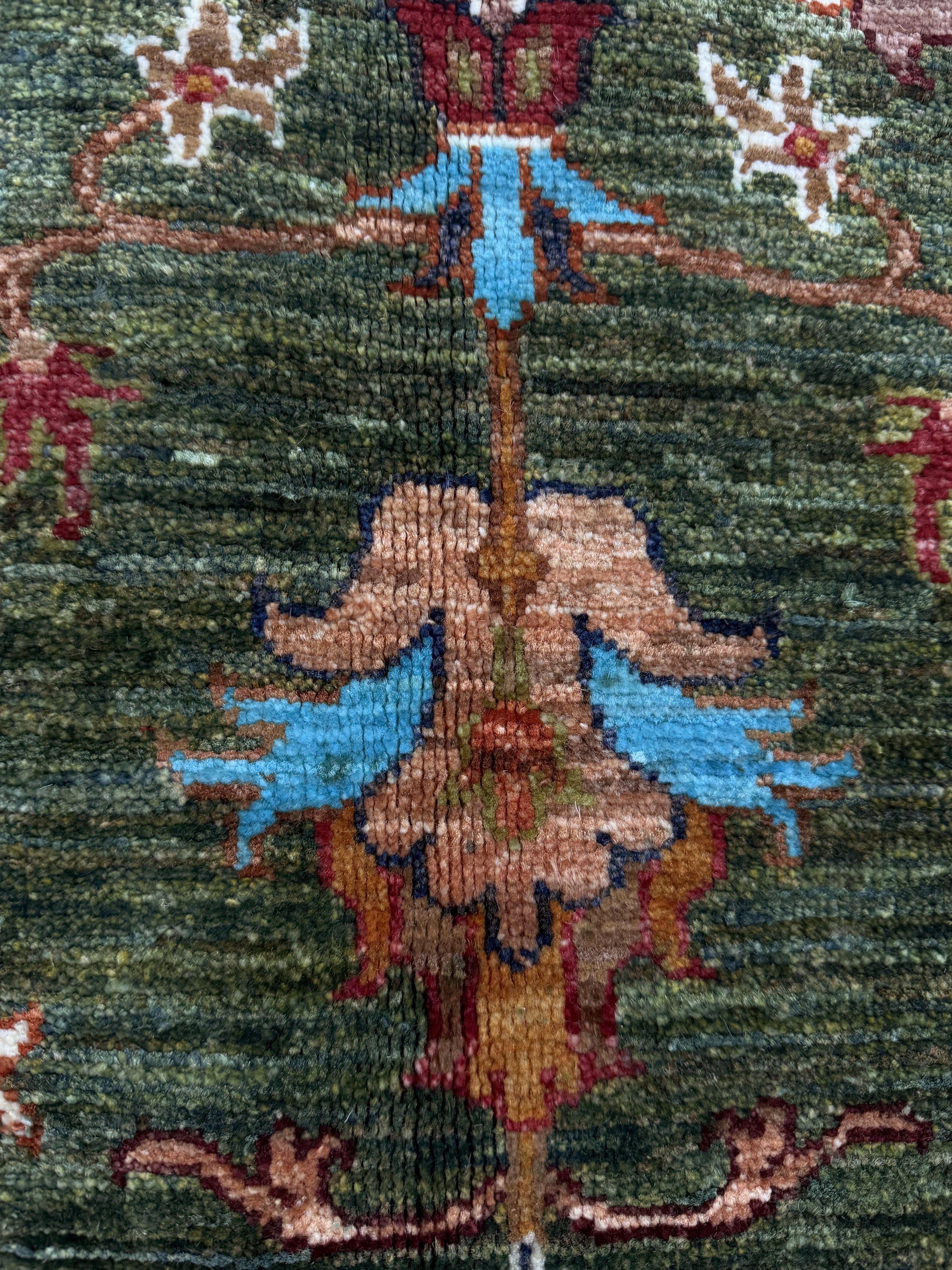 Sultani Green Rug PC 57417 - 1.30m X 0.80m