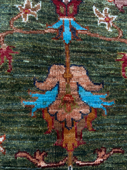 Sultani Green Rug PC 57417 - 1.30m X 0.80m
