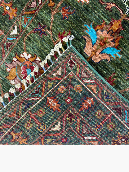 Sultani Green Rug PC 57417 - 1.30m X 0.80m
