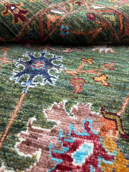 Sultani Green Rug PC 57417 - 1.30m X 0.80m