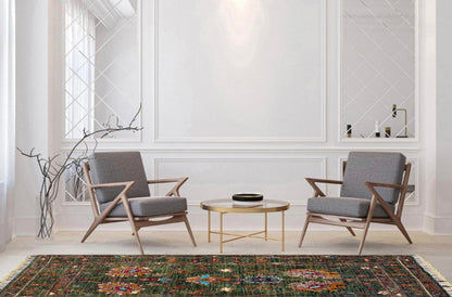 Sultani Green Rug PC 57417 - 1.30m X 0.80m
