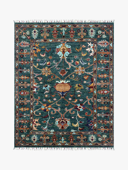 Sultani Green Rug PC 57418 - 1.41m X 1.08m