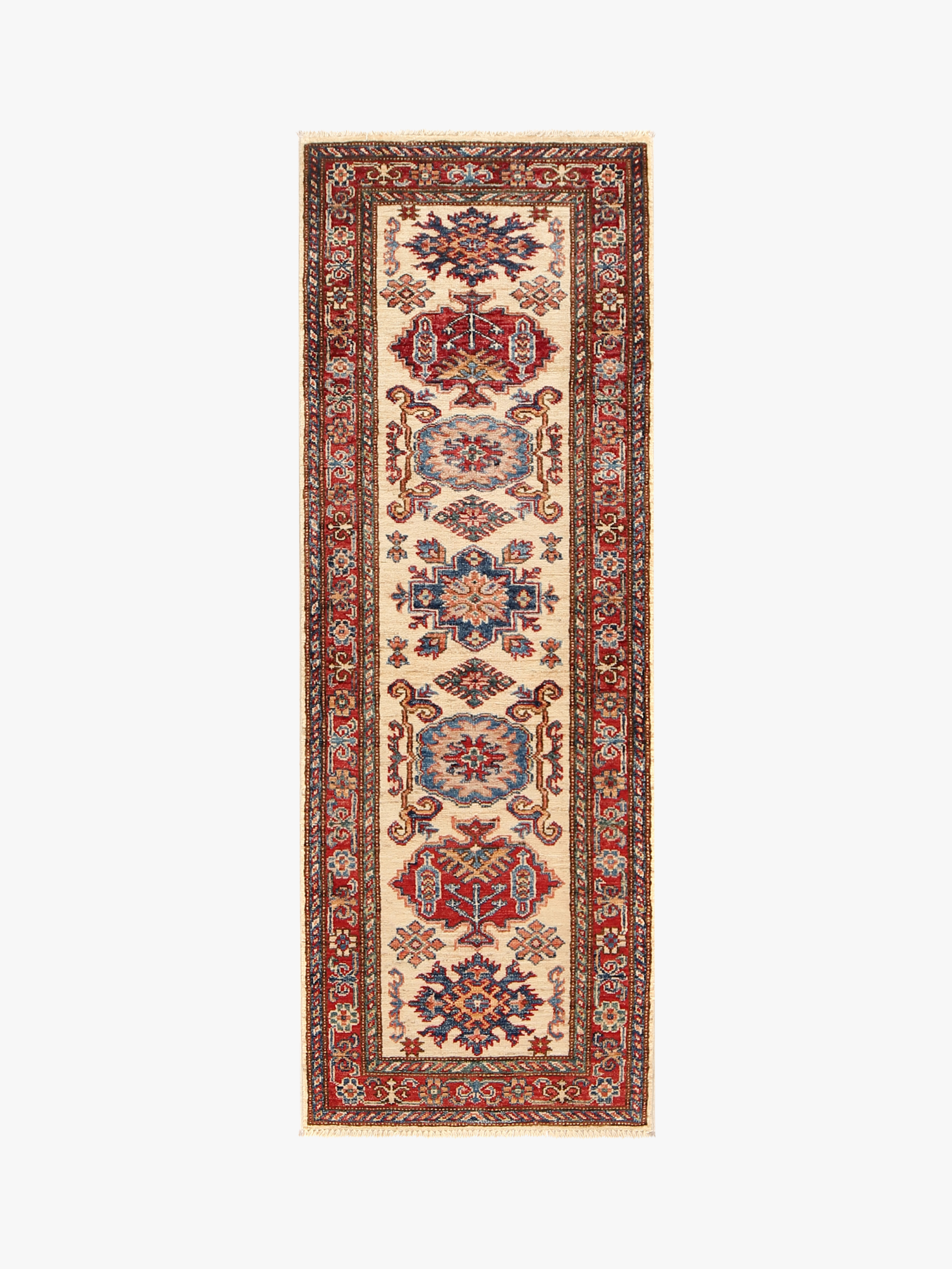 Supreme Kazak Ivory Rug PC 54309 - 1.77m X 0.62m