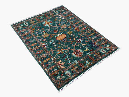 Sultani Green Rug PC 57418 - 1.41m X 1.08m