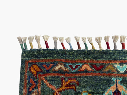 Sultani Green Rug PC 57418 - 1.41m X 1.08m