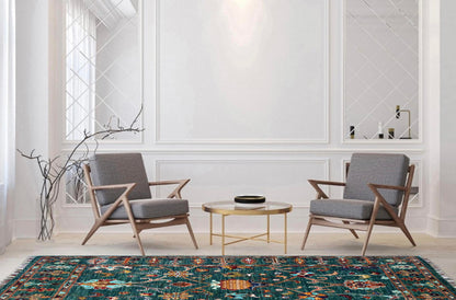 Sultani Green Rug PC 57418 - 1.41m X 1.08m