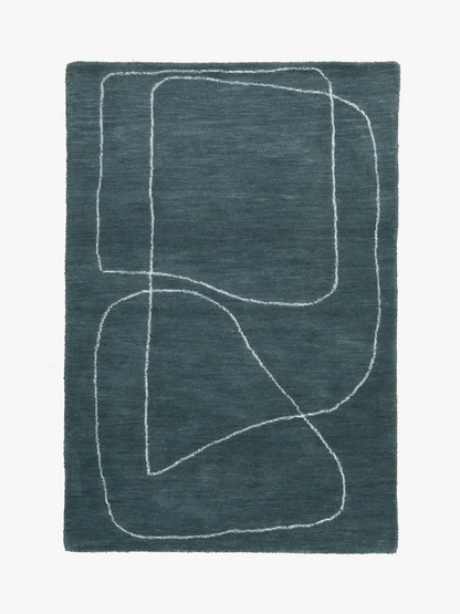 Devonshire Affon Teal Rug