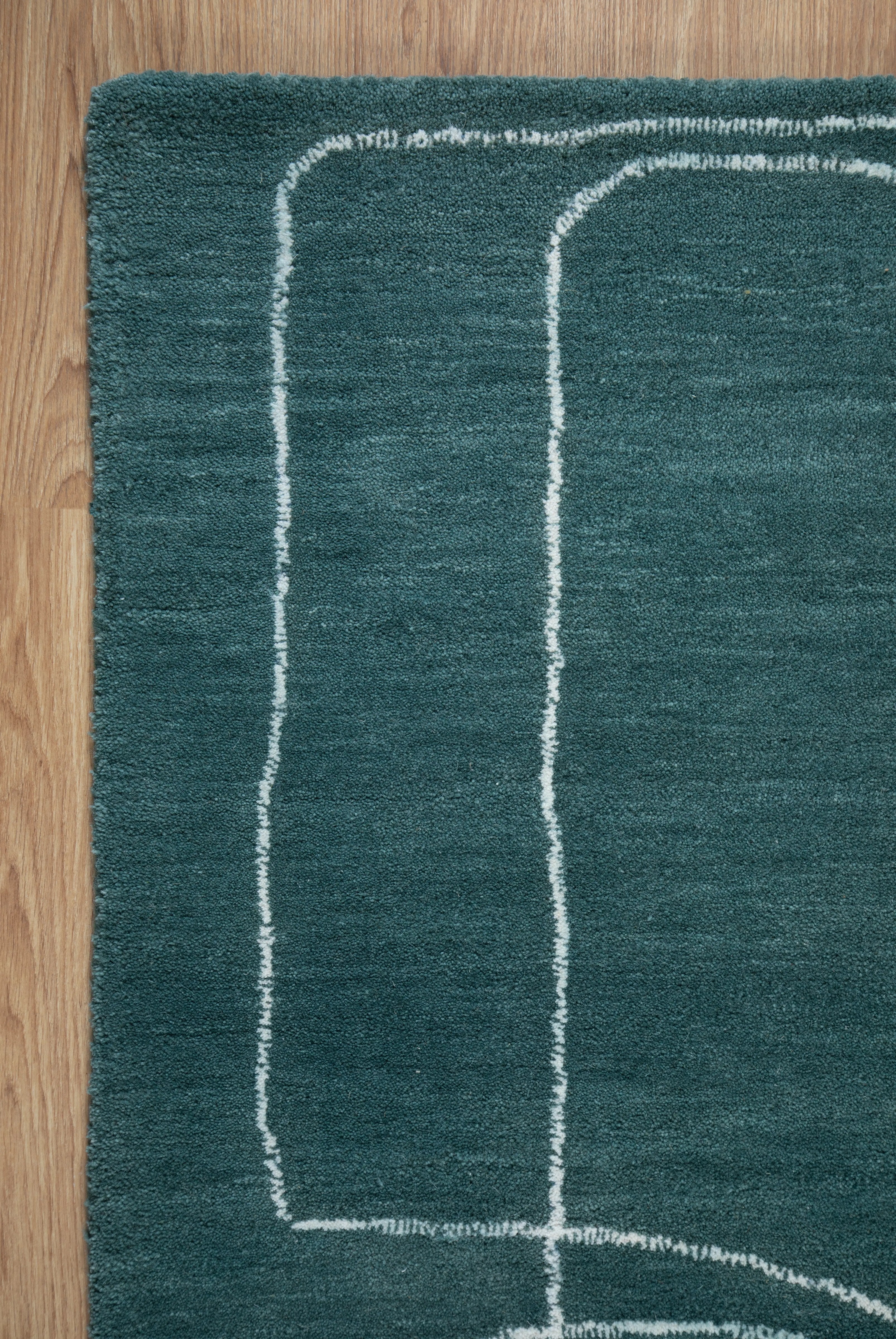 Devonshire Affon Teal Rug