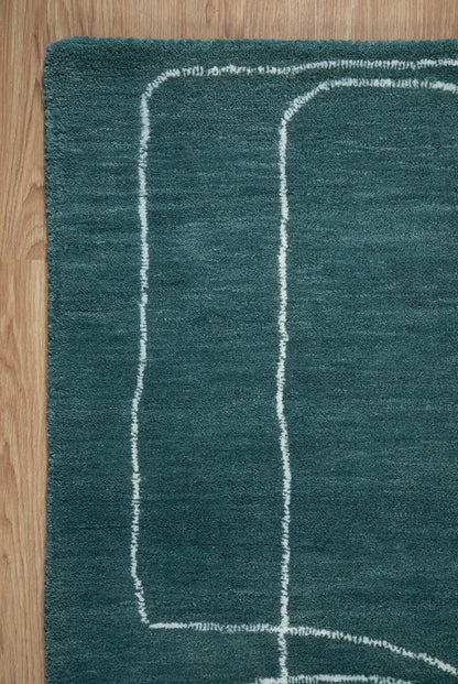 Devonshire Affon Teal Rug