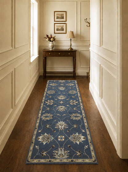 Sarnath Blue Runner Rug