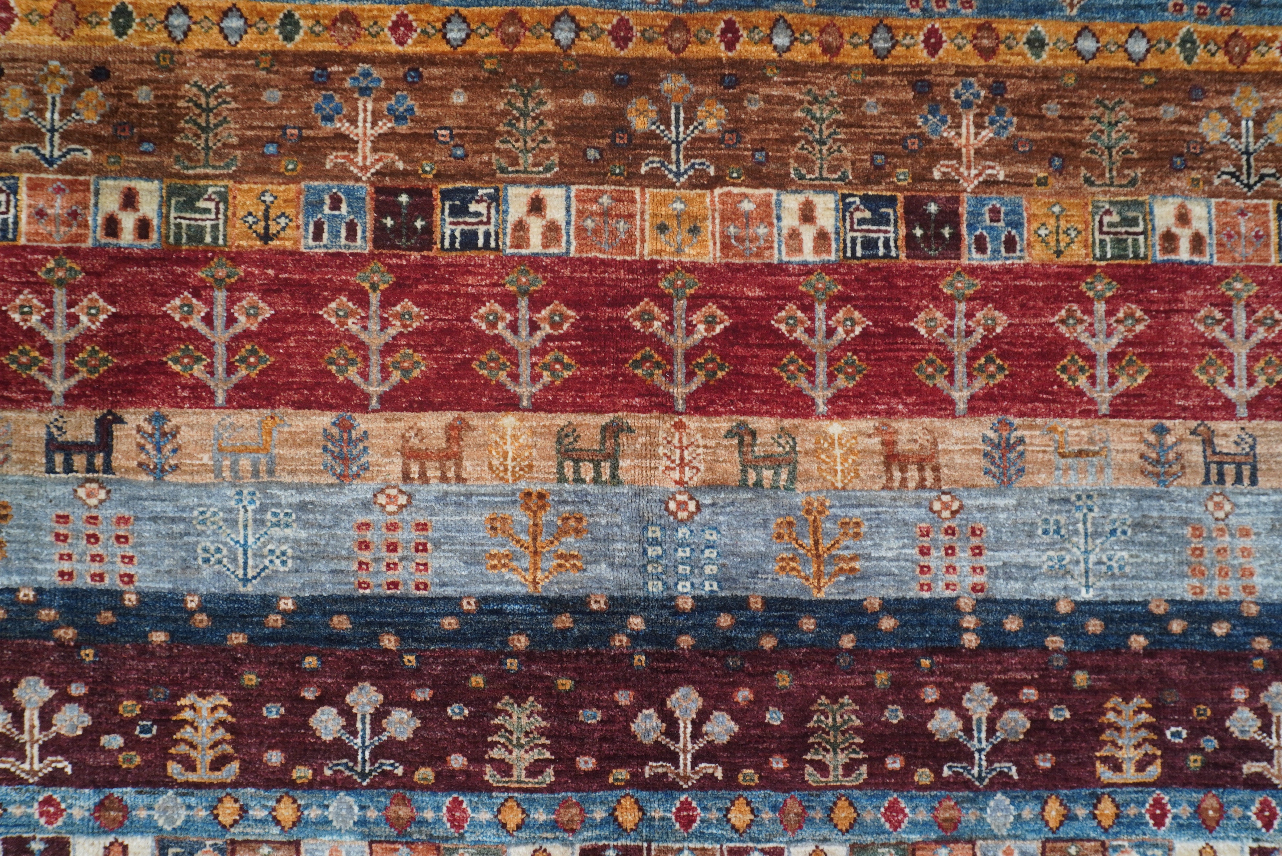 Loribaft Red Rug PC 55837 - 2.09m X 1.54m