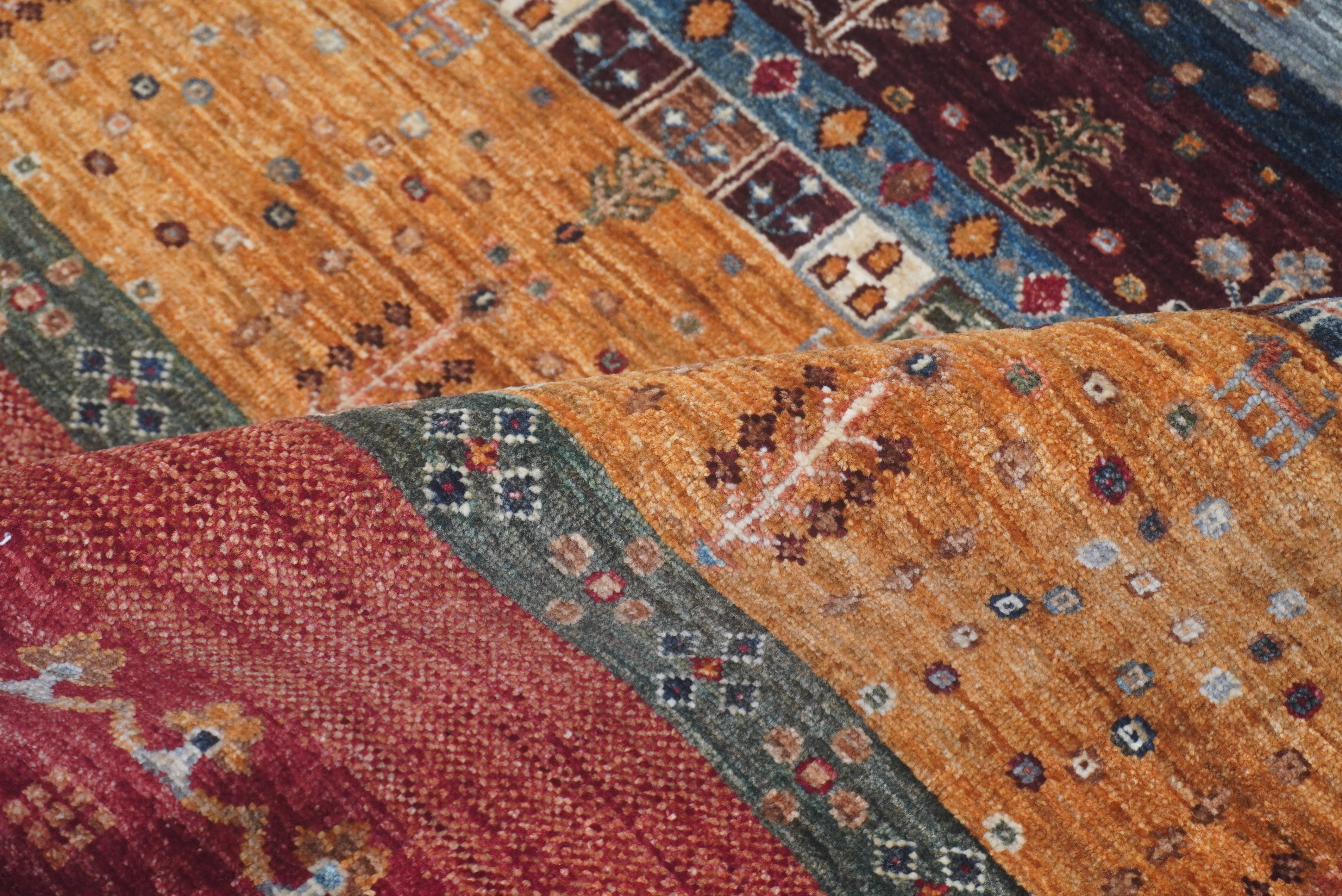 Loribaft Red Rug PC 55837 - 2.09m X 1.54m