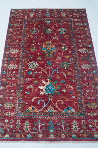 Sultani Red Rug PC 55859 - 1.51m X 1.01m