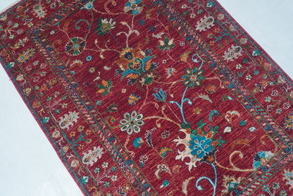 Sultani Red Rug PC 55859 - 1.51m X 1.01m