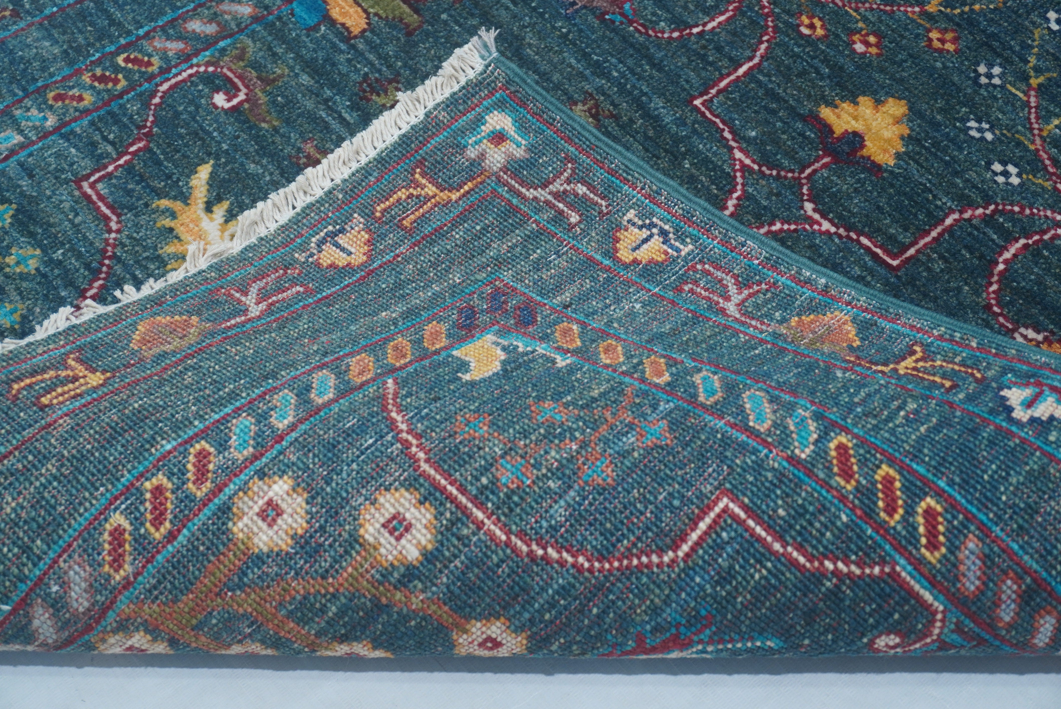 Sultani Green Rug PC 55873 - 1.34m X 0.83m
