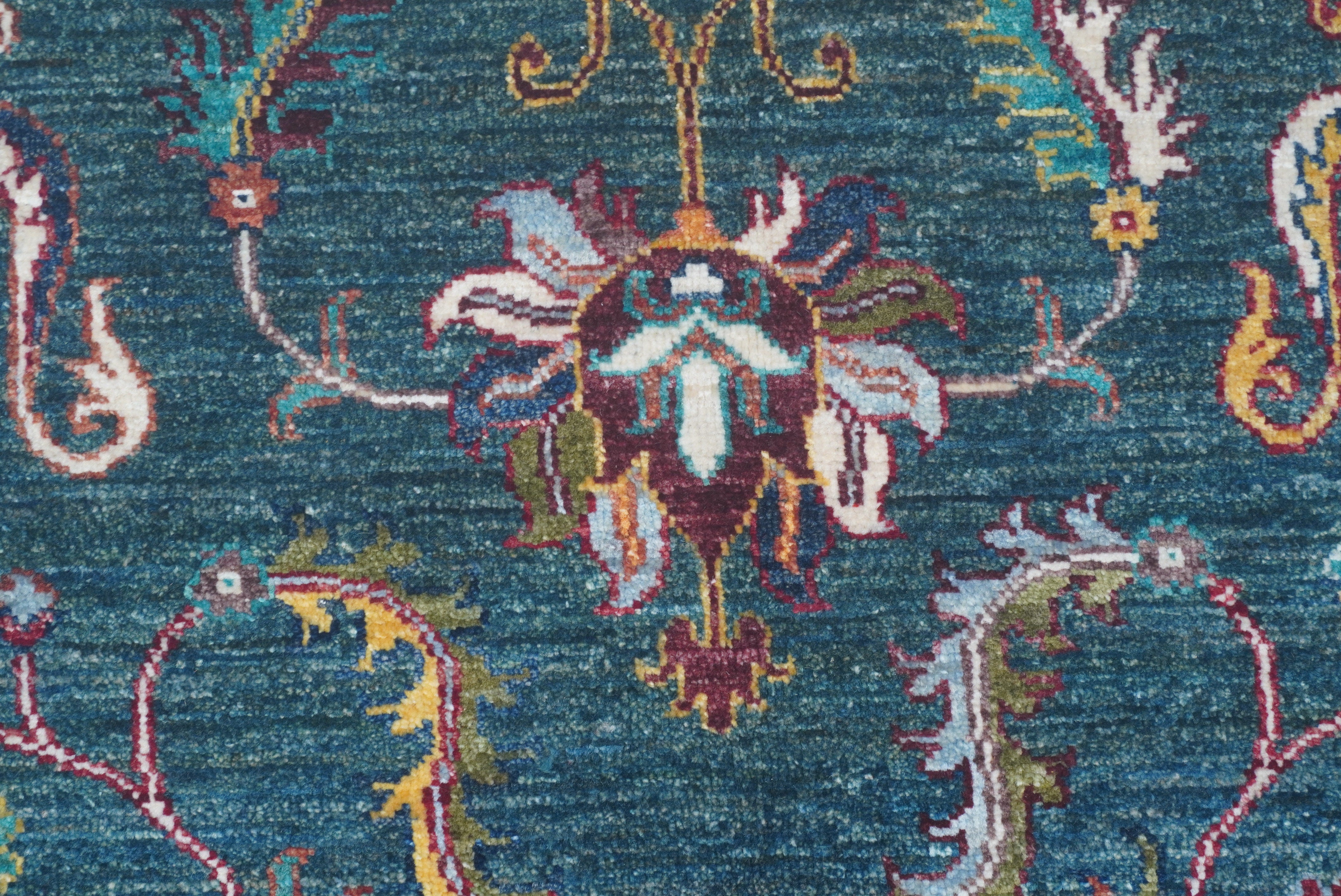 Sultani Green Rug PC 55876 - 1.25m X 0.83m