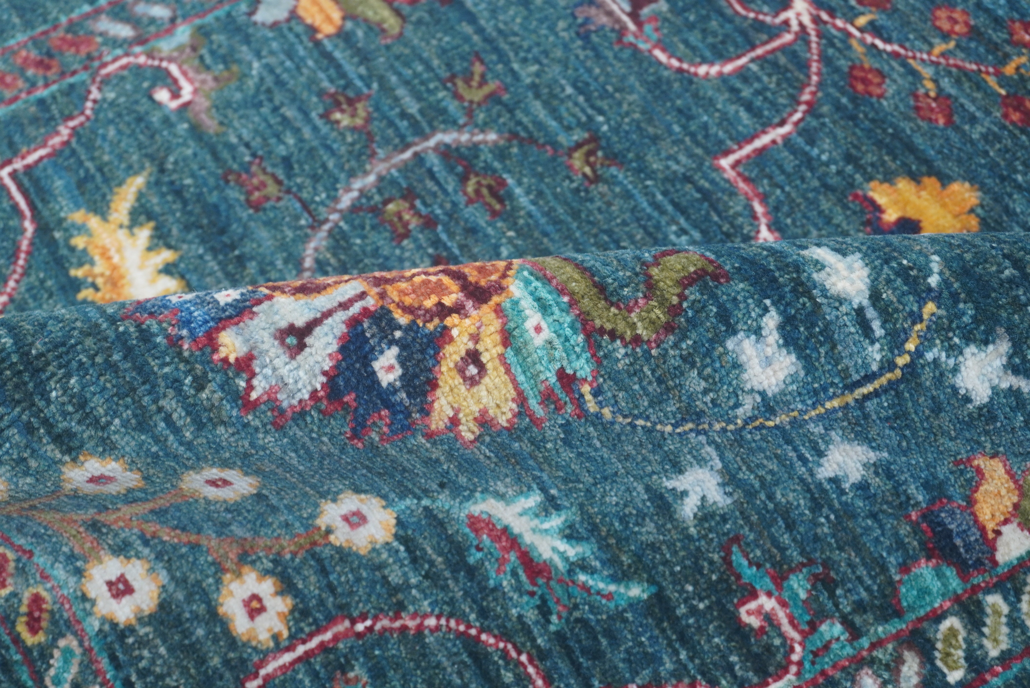 Sultani Green Rug PC 55876 - 1.25m X 0.83m