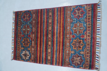Khurjeen Red Rug PC 55881 - 0.95m X 0.62m