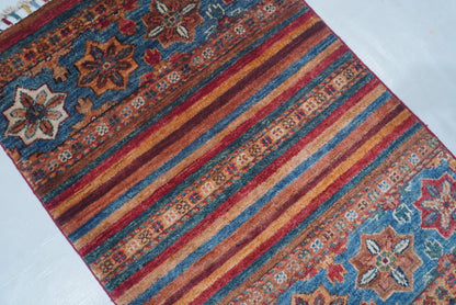 Khurjeen Red Rug PC 55881 - 0.95m X 0.62m