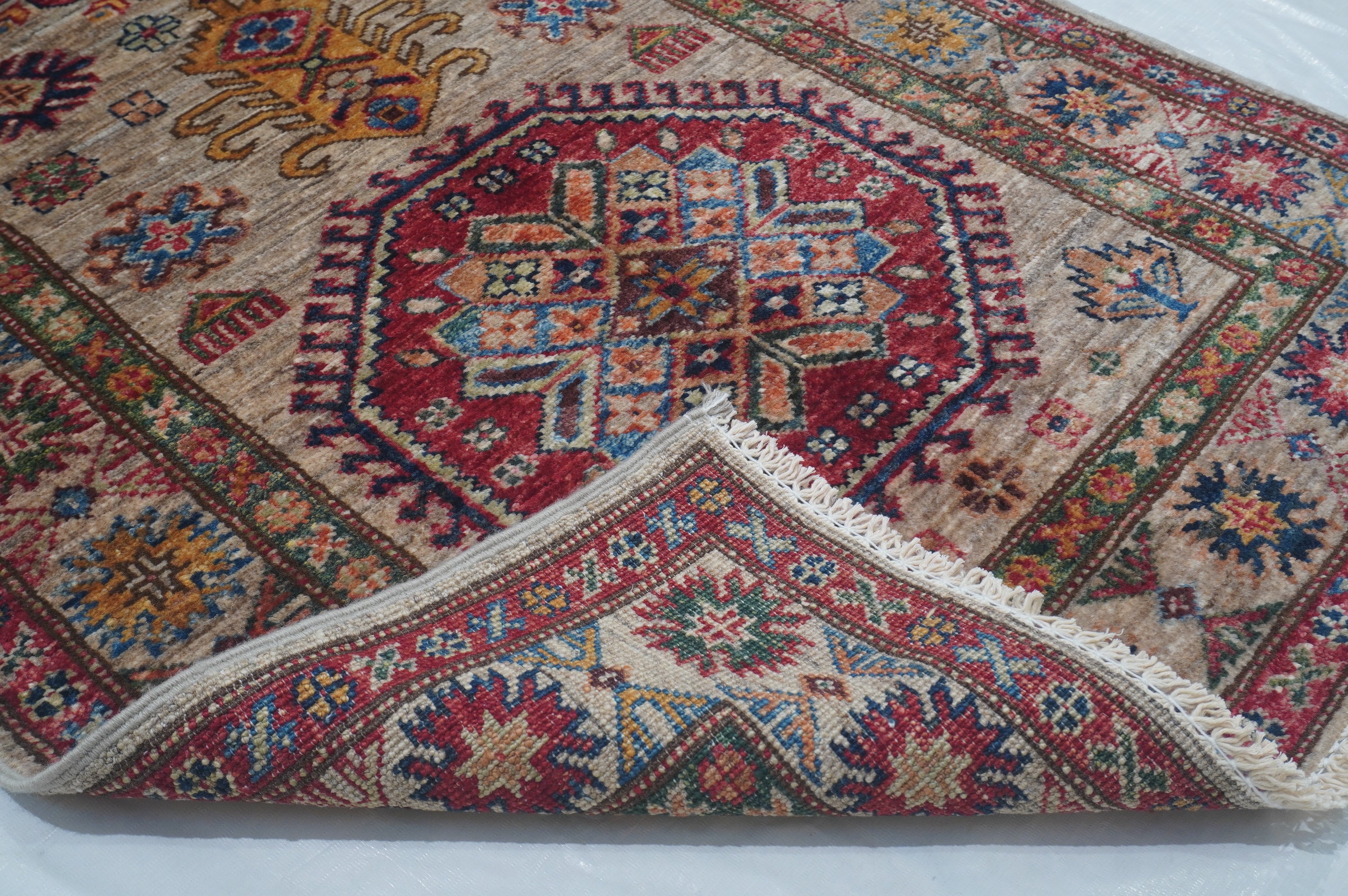 Supreme Kazak Grey Rug PC 53128 - 3.07m X 0.78m