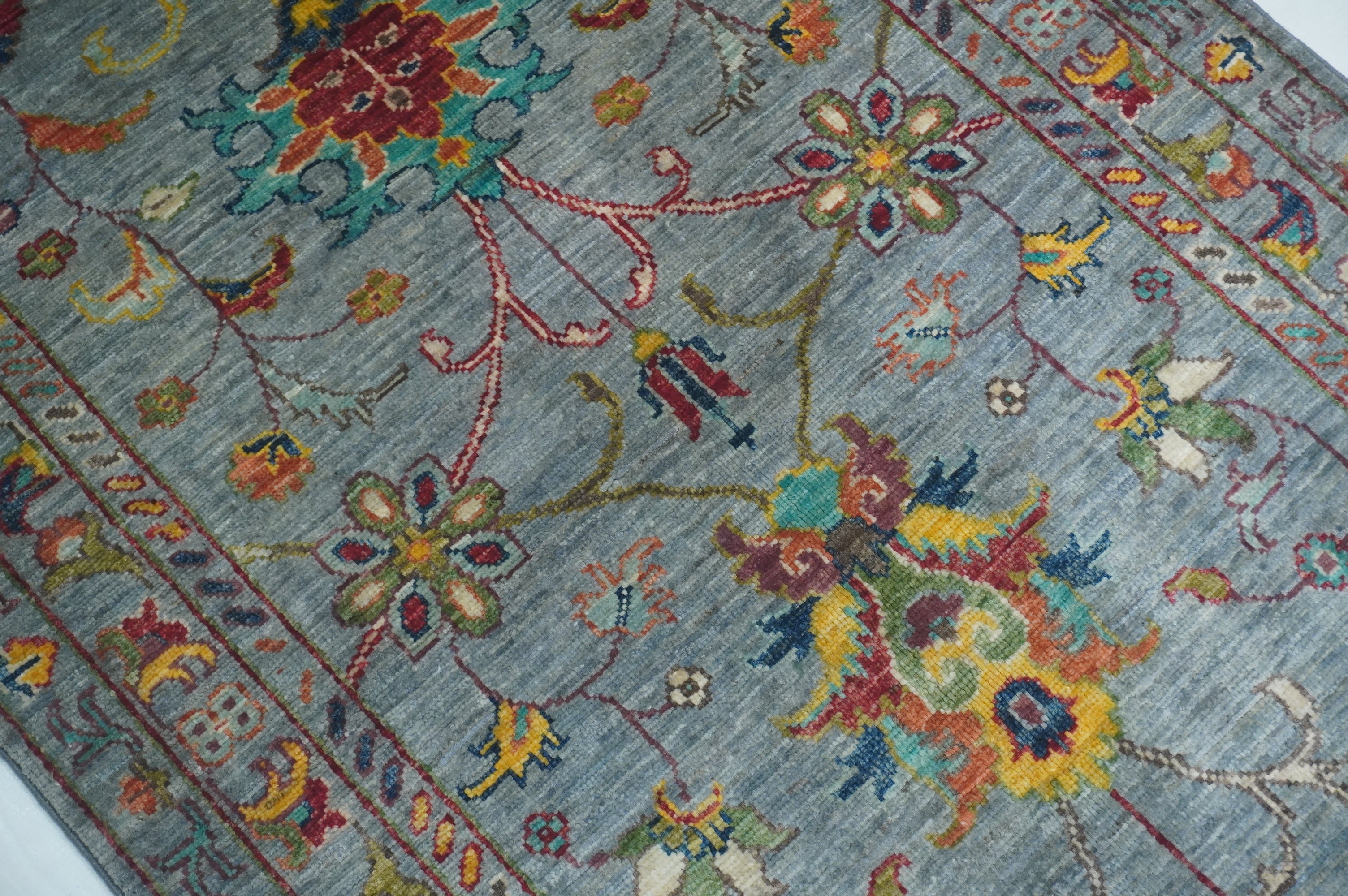 Sultani Grey Rug PC 53308 - 1.25m X 0.84m