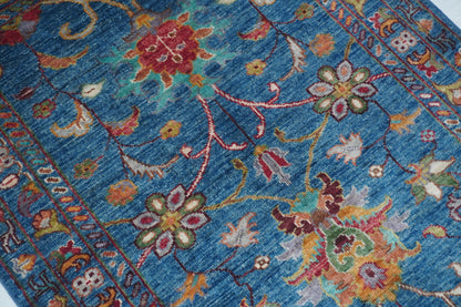 Sultani Blue Rug PC 53320 - 1.20m X 0.83m
