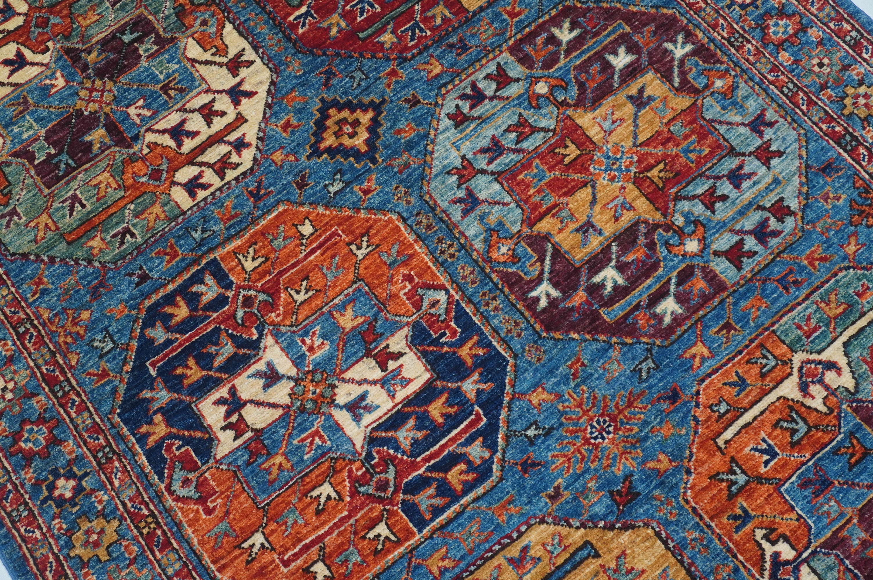 Ersari Blue Rug PC 54742 - 1.90m X 1.17m
