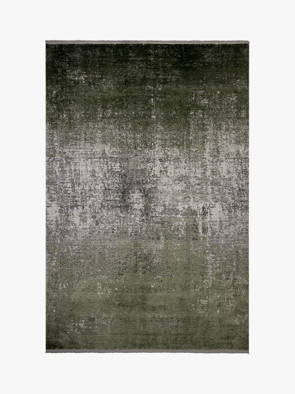 Toros Distressed Gradient Green/ Silver Rug