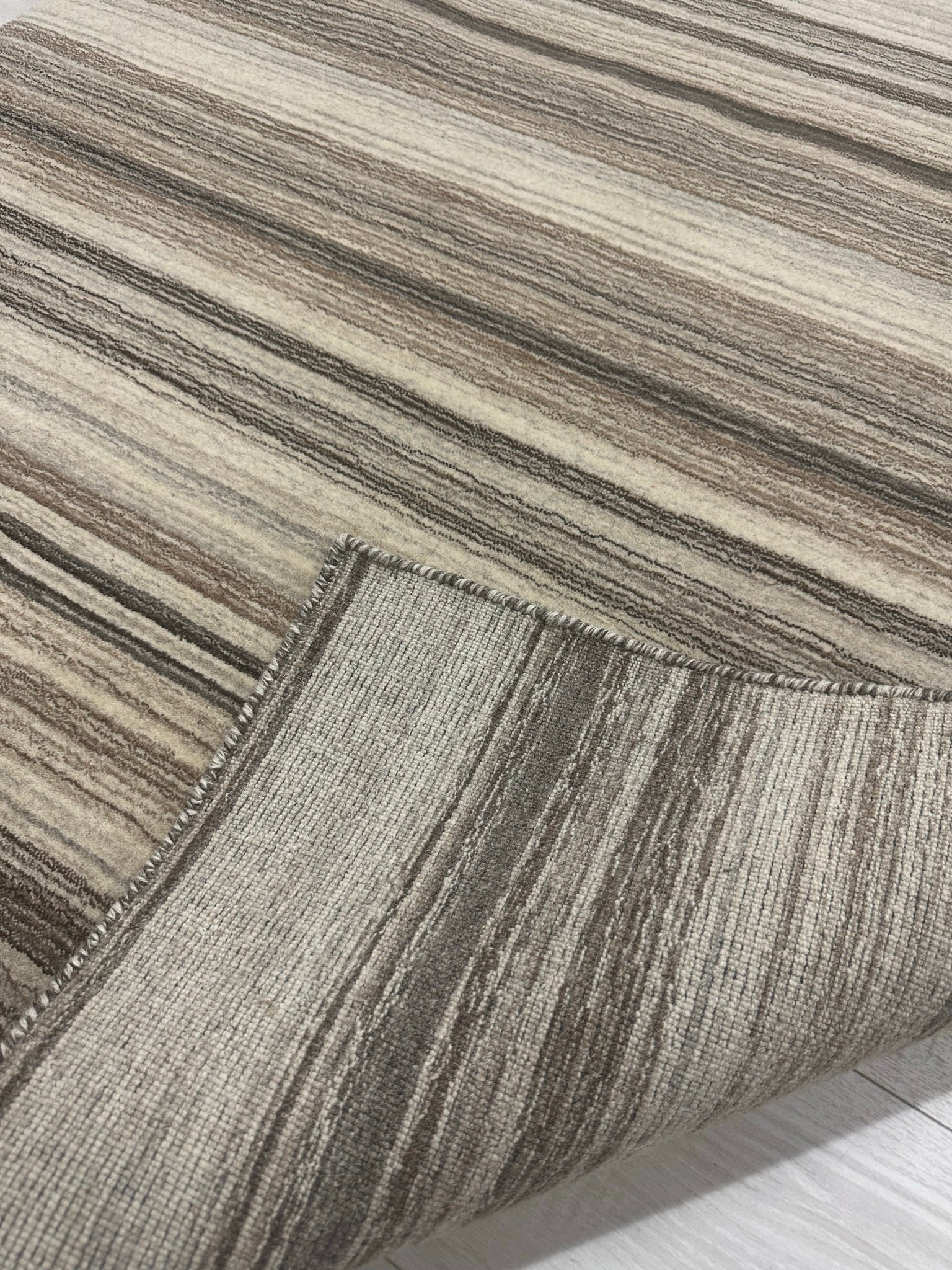 Spice Nutmeg Runner Stripe Rug
