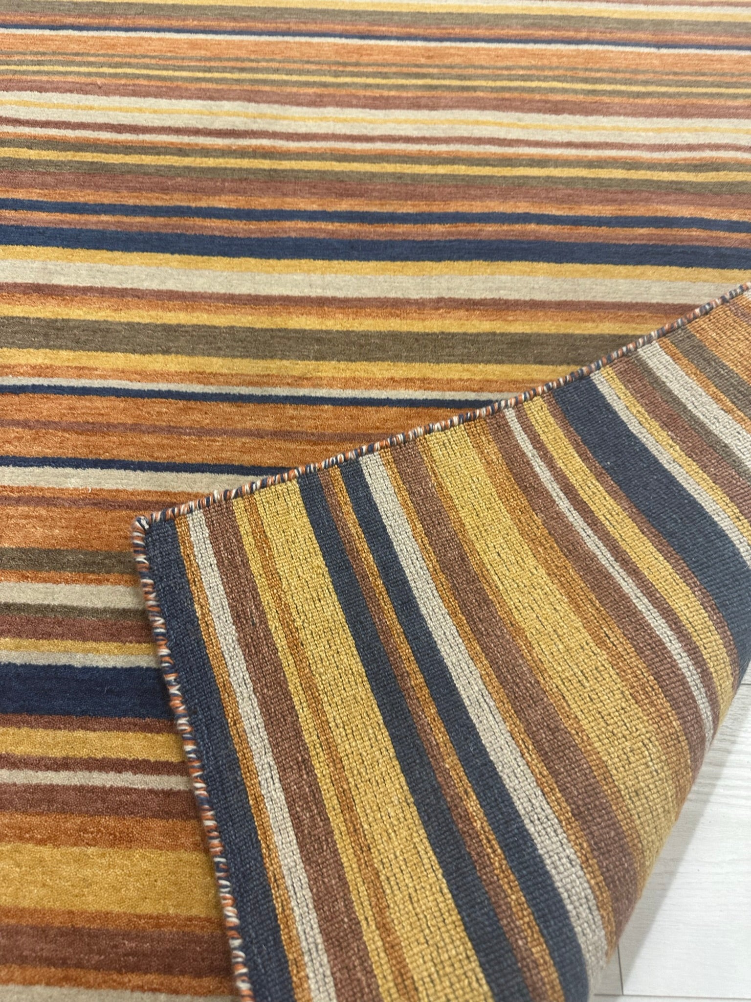 Spice Paprika Runner Stripe Rug