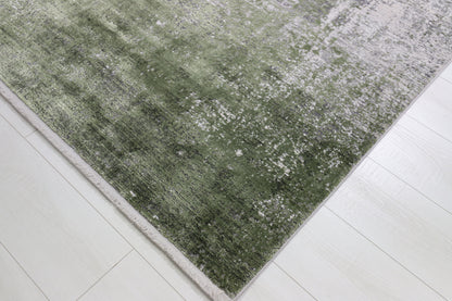 Toros Distressed Gradient Green/ Silver Rug