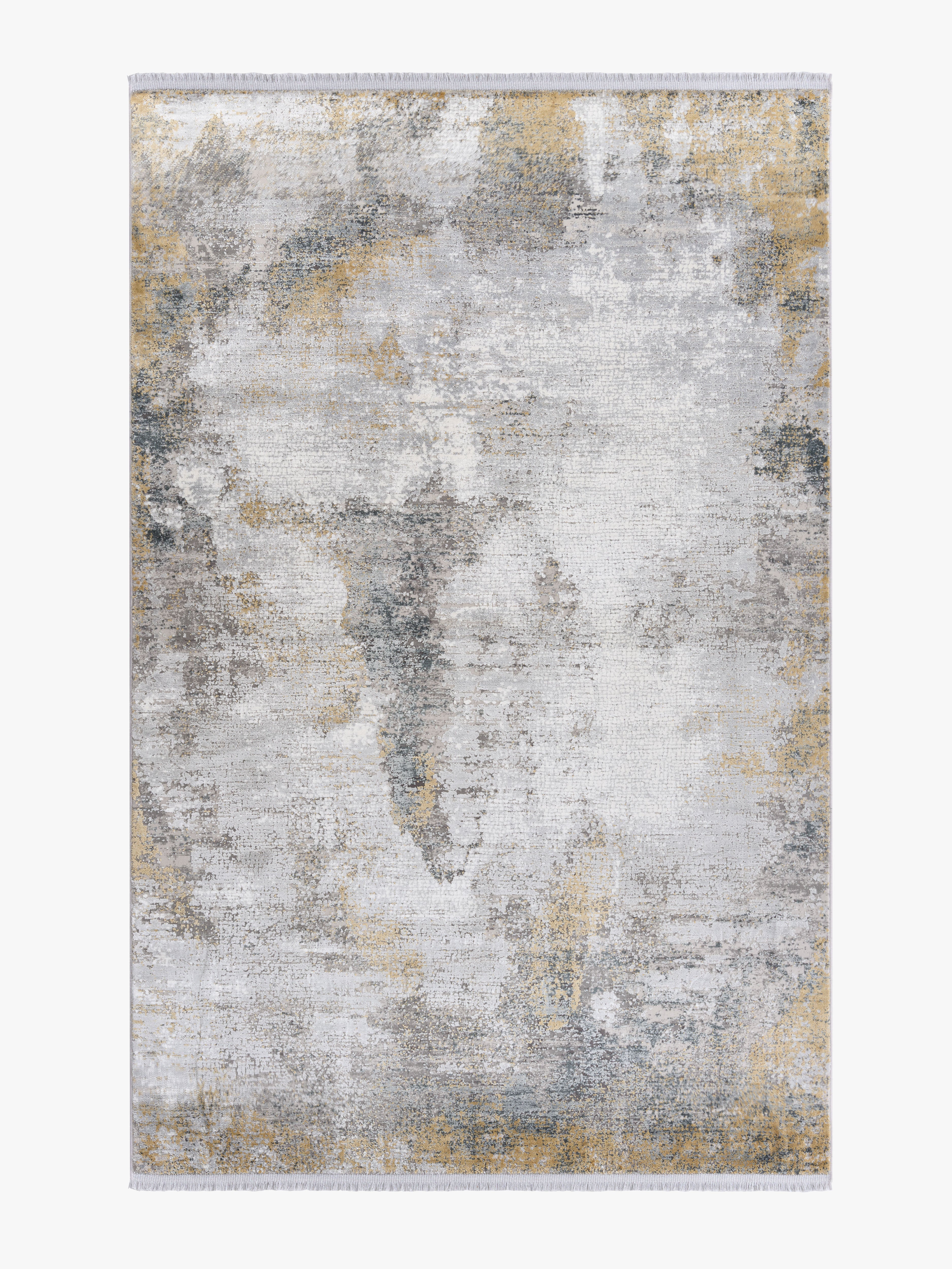 Toros Distressed Illusion Frost Grey Rug